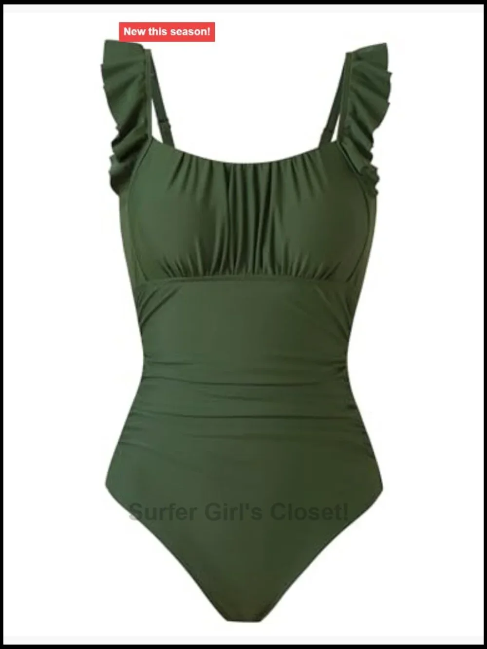 Women's One Piece Swimsuit with Skirt 2 Piece Tummy Control